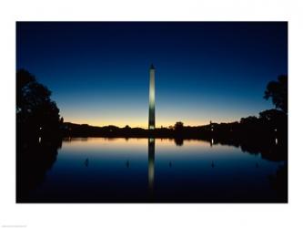 Reflection of an obelisk on water, Washington Monument, Washington DC, USA | Obraz na stenu
