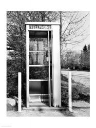 Telephone booth by the road | Obraz na stenu