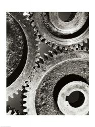 Close-up of interlocked gears | Obraz na stenu