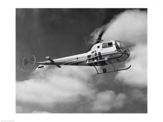 Low angle view of a helicopter in flight in the sky, Bell Helicopter | Obraz na stenu