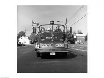 Fire engine on road | Obraz na stenu