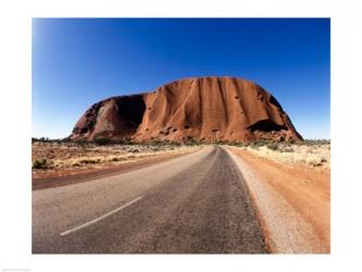 Road passing through a landscape, Ayers Rock, Uluru-Kata Tjuta National Park, Australia | Obraz na stenu