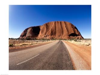 Road passing through a landscape, Ayers Rock, Uluru-Kata Tjuta National Park, Australia | Obraz na stenu