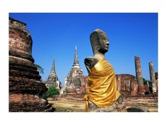 Buddha at a temple, Wat Phra Si Sanphet, Ayutthaya, Thailand | Obraz na stenu