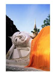 Reclining Buddha, Wat Yai Chai Mongkhon, Ayutthaya, Thailand | Obraz na stenu