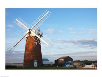 Drainage windmill, Horsey Windpump, Horsey, Norfolk, East Anglia, England | Obraz na stenu