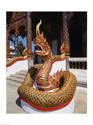Snake Statue, Naga Temple, Chiang Mai Province, Thailand | Obraz na stenu