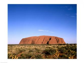 Rock formation on a landscape, Ayers Rock, Uluru-Kata Tjuta National Park, Australia | Obraz na stenu