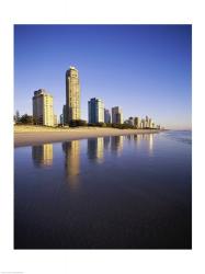 Reflection of buildings in water, Surfers Paradise, Queensland, Australia | Obraz na stenu