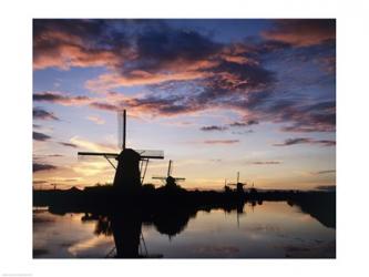 Windmills Kinderdijk Netherlands | Obraz na stenu