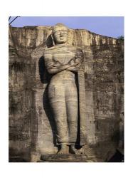 Statue of Buddha carved in a rock, Gal Vihara, Polonnaruwa, Sri Lanka | Obraz na stenu