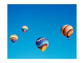 Low angle view of hot air balloons in the sky, Albuquerque, New Mexico, USA | Obraz na stenu