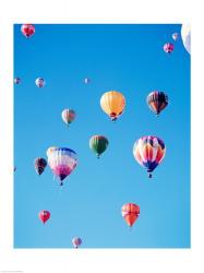 Low angle view of hot air balloons in the sky, Albuquerque, New Mexico, USA | Obraz na stenu