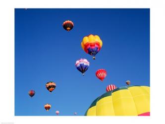 Low angle view of hot air balloons in the sky, Albuquerque, New Mexico, USA | Obraz na stenu
