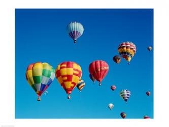 Low angle view of hot air balloons in the sky, Albuquerque, New Mexico, USA | Obraz na stenu