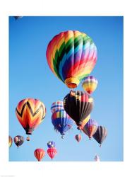 Low angle view of hot air balloons in the sky, Albuquerque, New Mexico, USA | Obraz na stenu