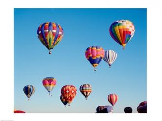 Low angle view of hot air balloons in the sky, Albuquerque, New Mexico, USA | Obraz na stenu