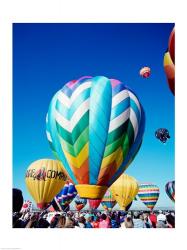 Hot air balloons taking off, Albuquerque International Balloon Fiesta, Albuquerque, New Mexico, USA | Obraz na stenu