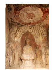 Buddha statue, Longmen Buddhist Caves, Luoyang, China | Obraz na stenu