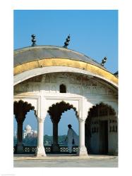 Taj Mahal seen through arches at Agra Fort, Agra, Uttar Pradesh, India | Obraz na stenu