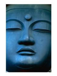 Close-up of the face of a Buddha Statue, Tokyo, Honshu, Japan | Obraz na stenu