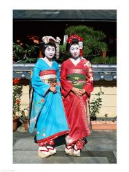 Portrait of two geishas | Obraz na stenu