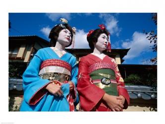 Two geishas, Kyoto, Honshu, Japan | Obraz na stenu