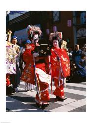 Group of geishas, Kyoto, Honshu, Japan | Obraz na stenu