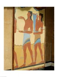 Minoan Art, Procession Fresco, Palace of Knossos, Knossos, Crete, Greece | Obraz na stenu