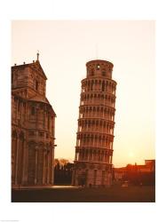 Tower at sunrise, Leaning Tower, Pisa, Italy | Obraz na stenu