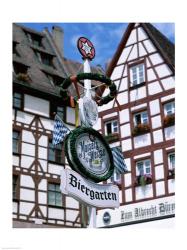 Beer Garden Sign, Franconia, Bavaria, Germany | Obraz na stenu