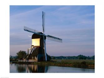 Windmill, Kinderdijk, Netherlands | Obraz na stenu
