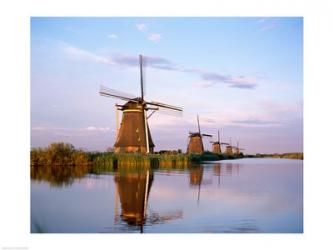 Windmills, Kinderdijk, Netherlands | Obraz na stenu