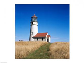 Low angle view of a lighthouse, Cape Blanco Lighthouse, Cape Blanco State Park, Oregon, USA | Obraz na stenu