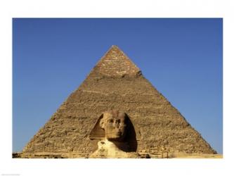Great Sphinx  Chephren Pyramid  Giza  Egypt | Obraz na stenu