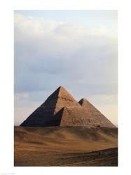 Pyramids on a landscape, Giza, Egypt | Obraz na stenu
