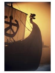 A ancient Viking Ship, Sweden | Obraz na stenu