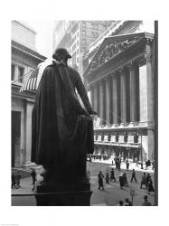 George Washington Statue, New York Stock Exchange, Wall Street, Manhattan, New York City, USA | Obraz na stenu