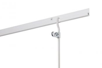 STAS J-rail max tyč 4x10, biela 1,5m