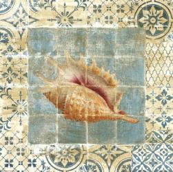 Shell Tiles II Blue | Obraz na stenu