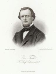 Dr Adalbert Falk (1827-1900) in the 'Allgemeine Moden-Zeitung', Leipzig, 1872 (engraving) | Obraz na stenu
