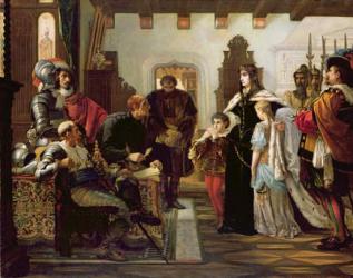 The Trial of Ilona Zrinyi, 1859 | Obraz na stenu