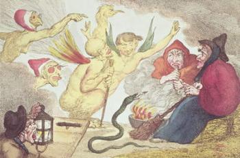 Witches in a Hayloft (engraving) | Obraz na stenu