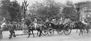 Arrival of Émile Loubet to Paris, 6 July 1903 (b/w photo) | Obraz na stenu