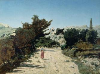 Route de la Gineste, near Marseilles, 1859 (oil on canvas) | Obraz na stenu