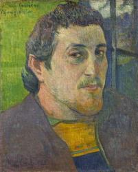 Self Portrait dedicated to Carriere, 1888-1889 (oil on canvas) | Obraz na stenu