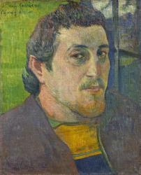 Self Portrait dedicated to Carriere, 1888-1889 (oil on canvas) | Obraz na stenu