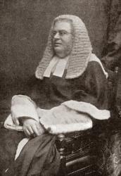 Lewis William Cave 1832 1897. British judge. From The Strand Magazine, published 1896 | Obraz na stenu
