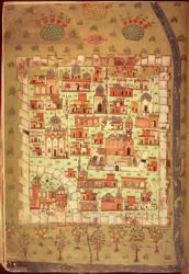 IUK T.5964 View of Diyarbakir (gouache on paper) | Obraz na stenu