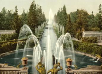 Peterhof, towards the sea, St. Petersburg in Russia, c.1890-c.1900 | Obraz na stenu